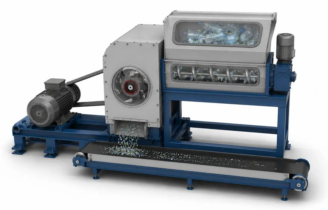 Industrial granulator and knife servicing equipment