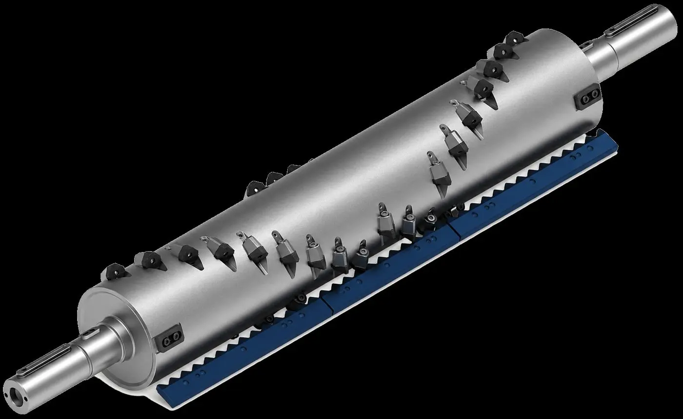 Replacement rotor assembly for material processing
